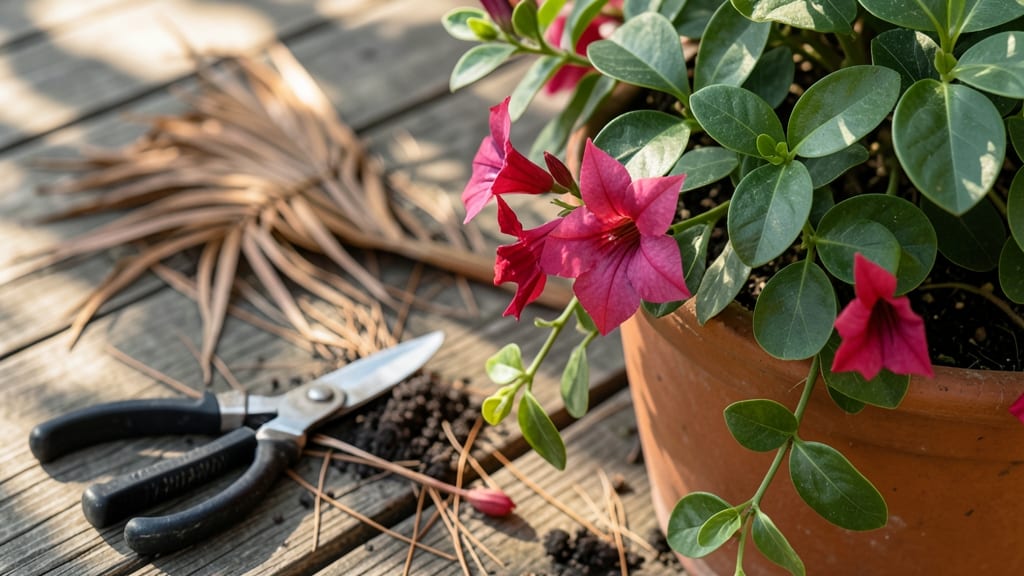 Dipladenia Plant Pruning: Year-Round Blooms With 3 Clean Cuts