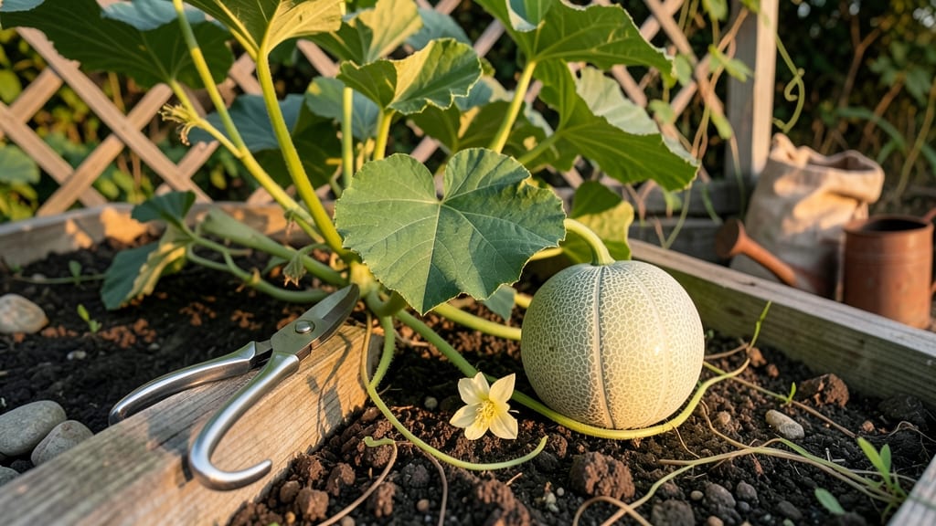 How to Prune Cantaloupe Plants: Bigger Harvests With 3 Key Cuts