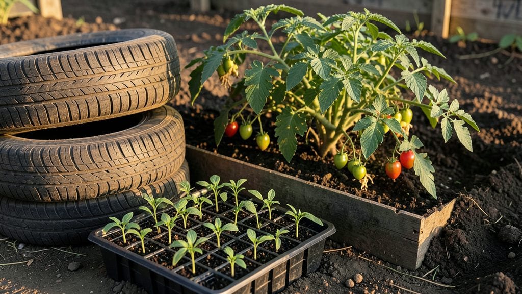 Planting In Tires: Upcycled Containers for Thriving Herbs and Veggies