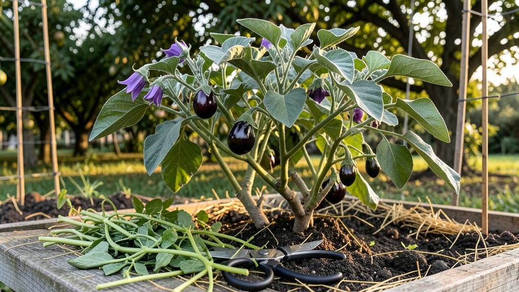 Eggplant Plant Trimming Guide: 3 Strategic Cuts for Year-Round Productivity