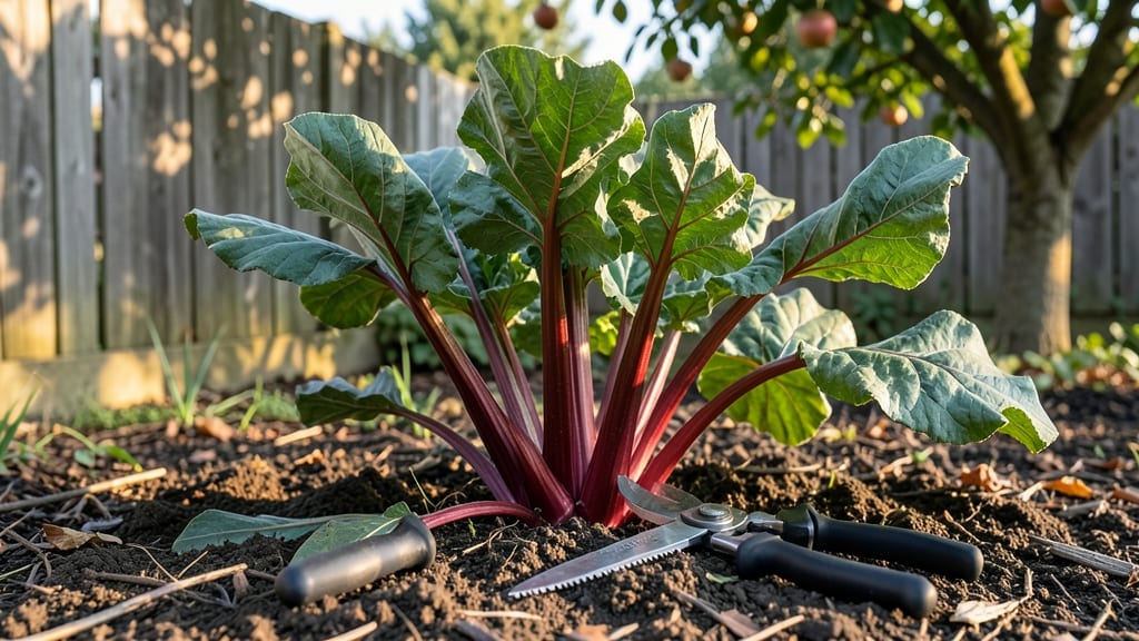 Trimming Rhubarb Plants: 3-Step Revival for Bigger, Healthier Stalks